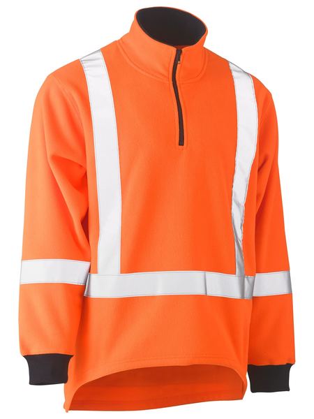Taped Ttmc Hi Vis Polar Fleece Jumper With X Back