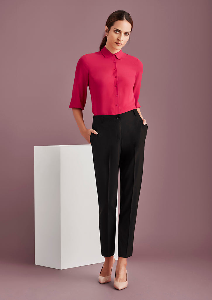 10722-Siena Womens Bandless Elastic Waist Back Slimline Pant
