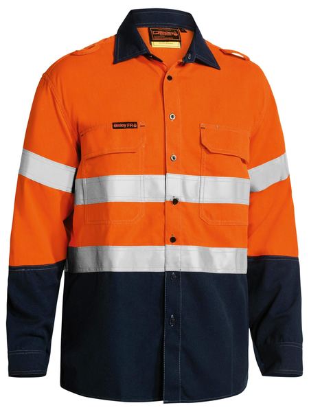 Tencate Tecasafe® Plus 580 Taped Hi Vis Lightweight Fr Vented Shirt