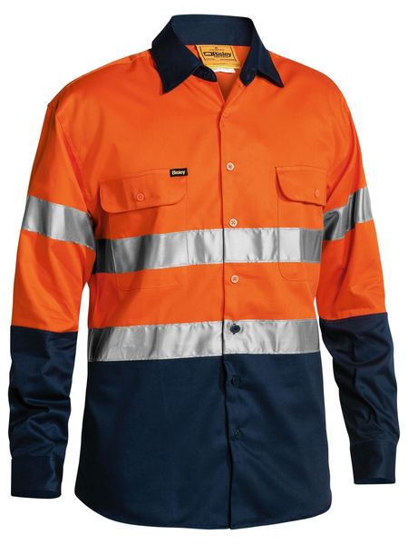 Taped Hi Vis Drill Shirt Long Sleeve