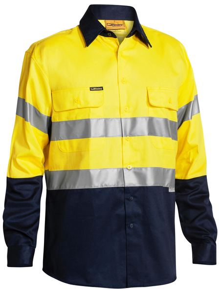 Taped Hi Vis Drill Shirt Long Sleeve