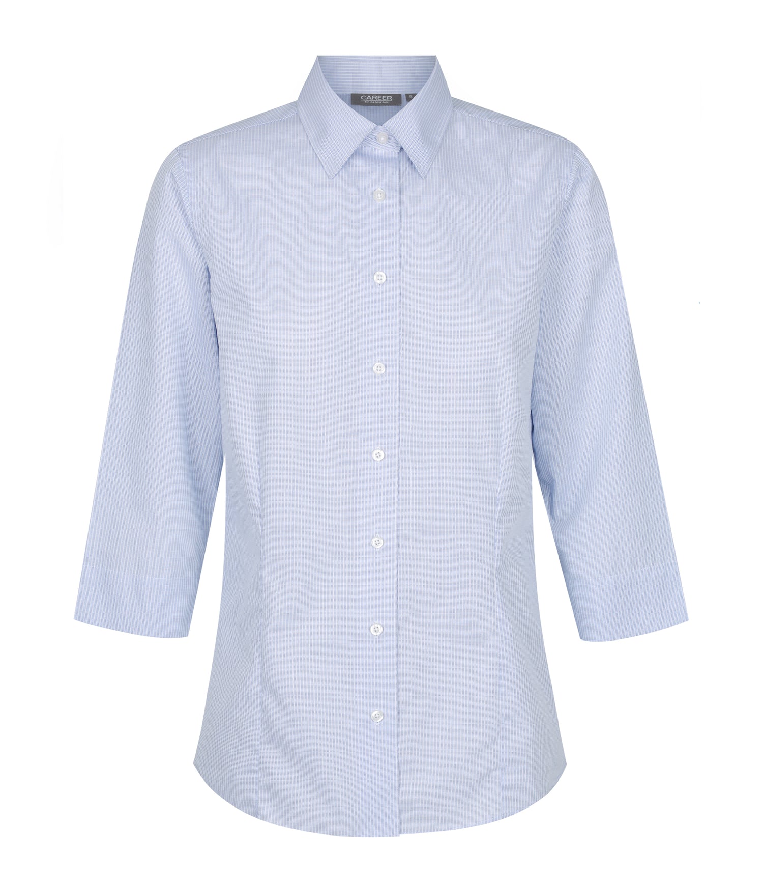 1251WL Guildford-Square Textured 3/4 Sleeve Shirt