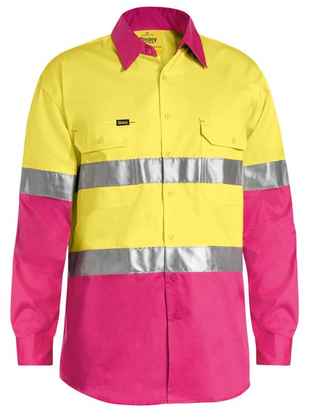 Taped Hi Vis Contrast Drill Shirt