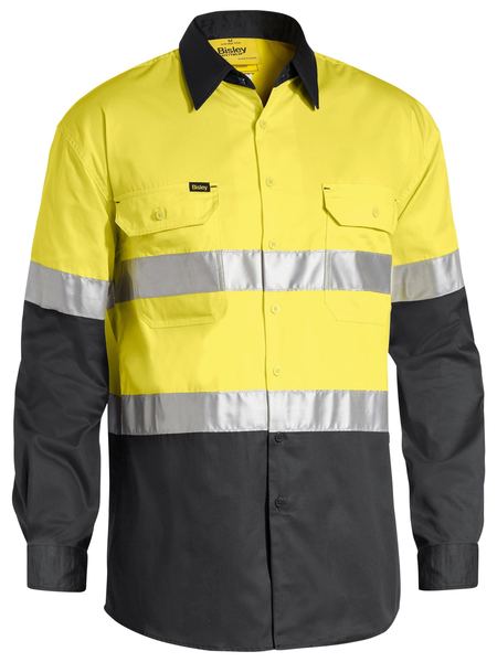 Bisley Hi Vis Taped Shirt-Lightweight