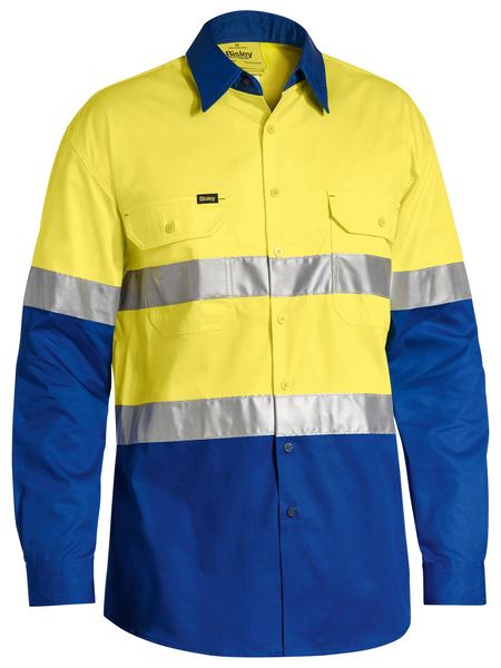 Bisley Hi Vis Taped Shirt-Lightweight