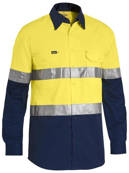 Bisley Hi Vis Taped Shirt-Lightweight