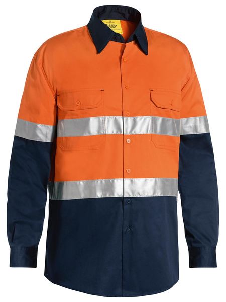 Bisley Hi Vis Taped Shirt-Lightweight