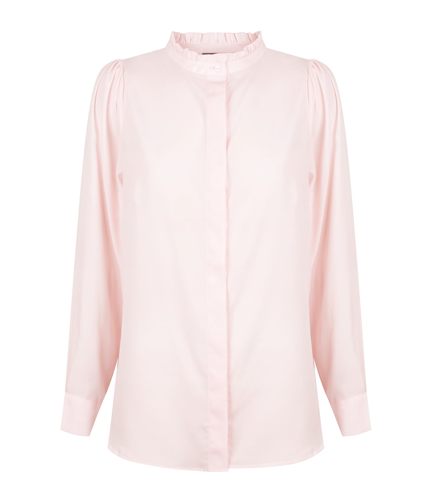 1753WL Bailey-Women's Long Sleeve Button Through Blouse
