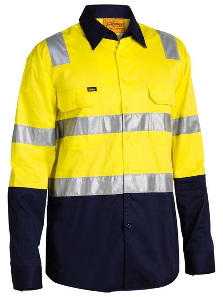 Taped Hi Vis Cool Lightweight Ls Shirt With Shoulder Tape