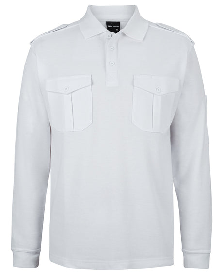 210EL-Jb'S L/S 250 Epaulette Polo