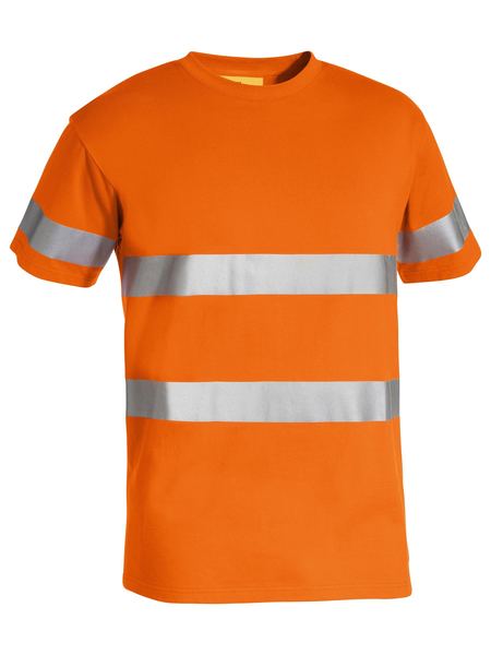 Taped Hi Vis Cotton T-Shirt Short Sleeve
