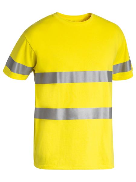 Taped Hi Vis Cotton T-Shirt Short Sleeve