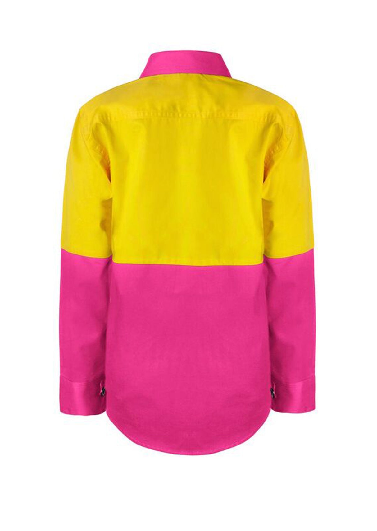 WSK127-Kids Hi Vis Shirt Long Sleeve