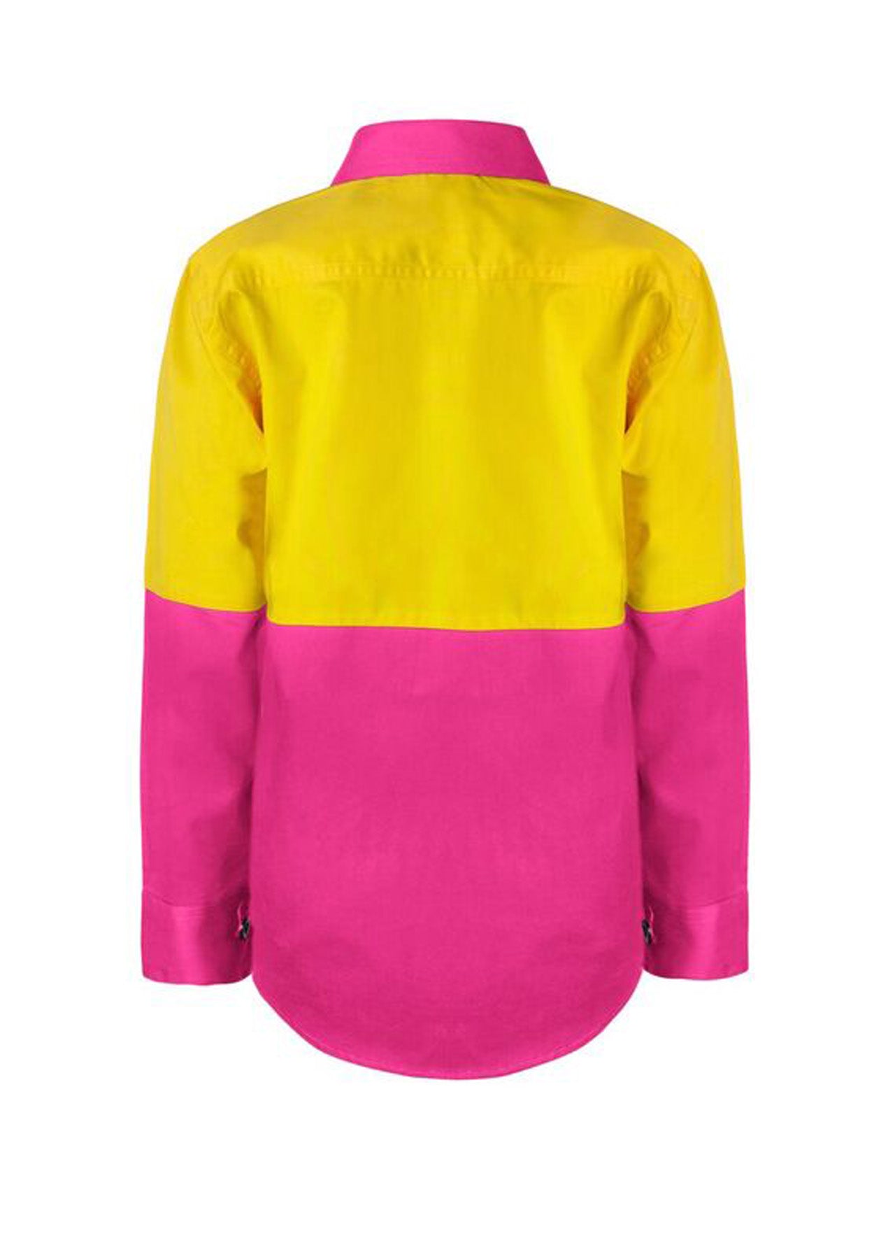 WSK127-Kids Hi Vis Shirt Long Sleeve