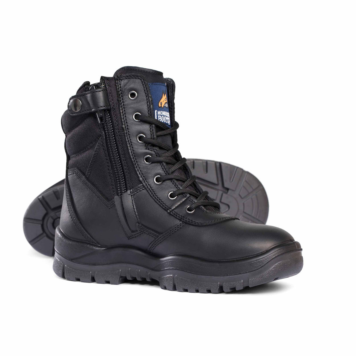 951020-Non-Safety High Leg ZipSider Boot-BLACK