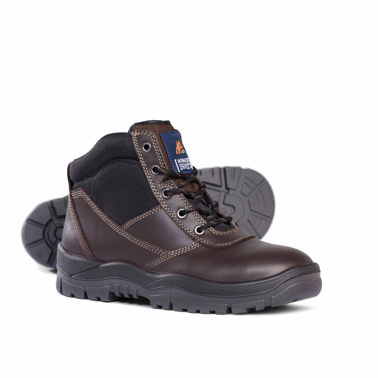 917030-Non-Safety Lace Up Boot-BROWN
