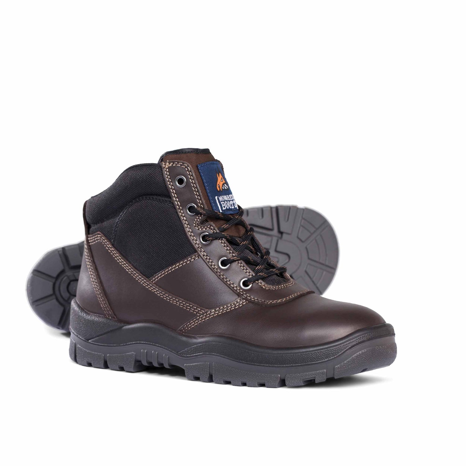917030-Non-Safety Lace Up Boot-BROWN