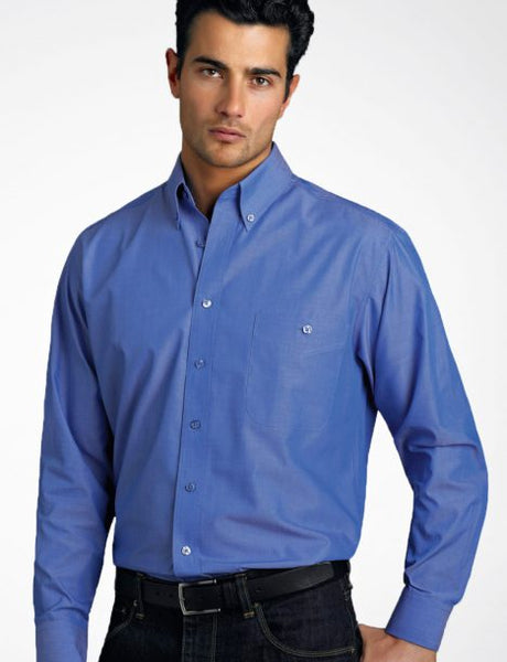 264-Mens Long Sleeve Chambray