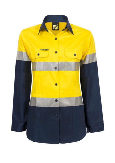 WSL501-Ladies Hi Vis 2 Tone Shirt Csr