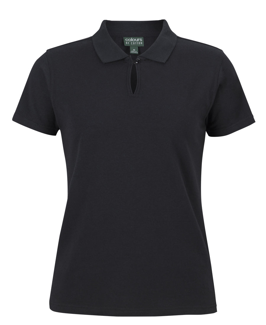 2STS1-C Of C Ladies Cotton S/S Stretch Polo