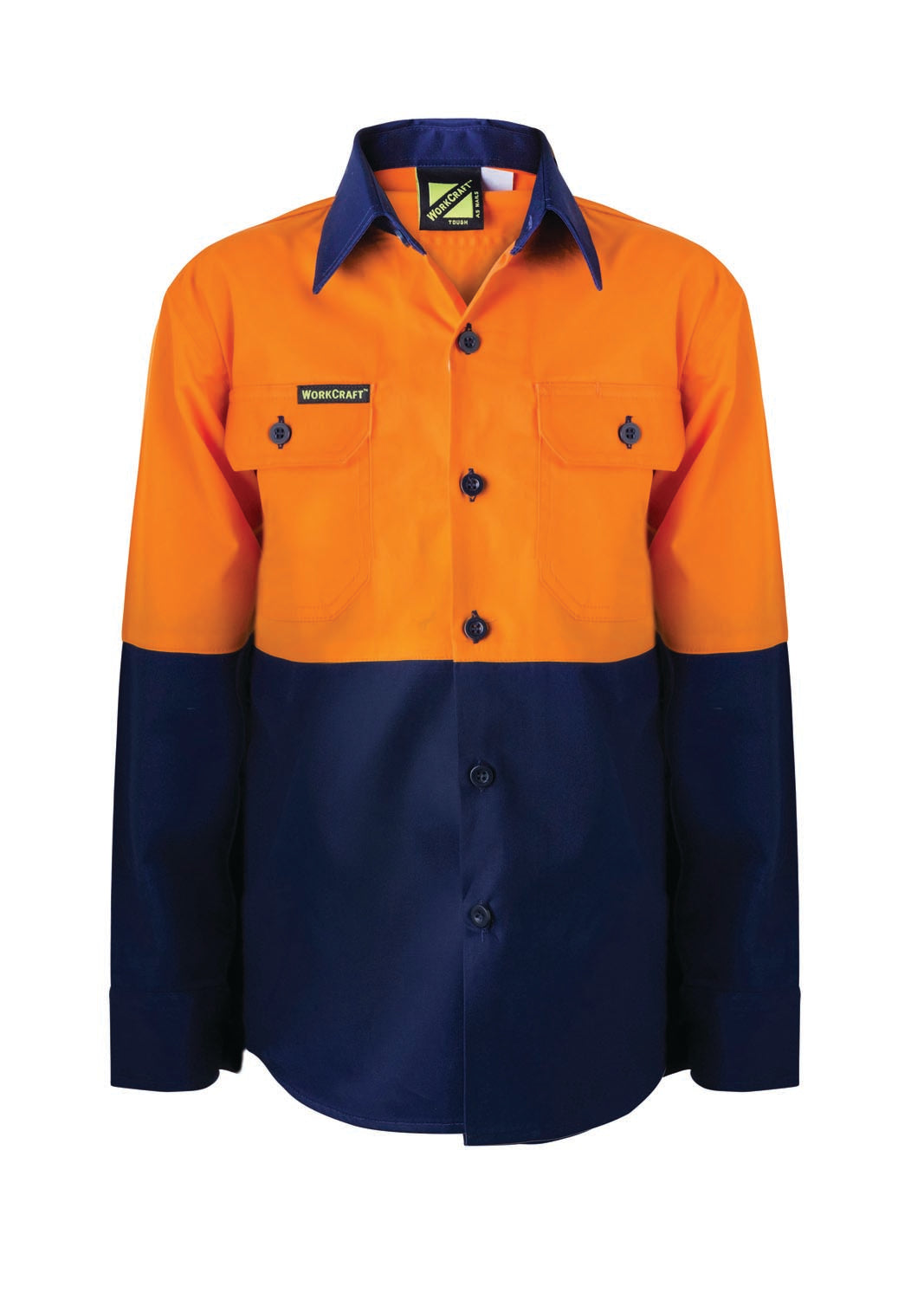 WSK127-Kids Hi Vis Shirt Long Sleeve
