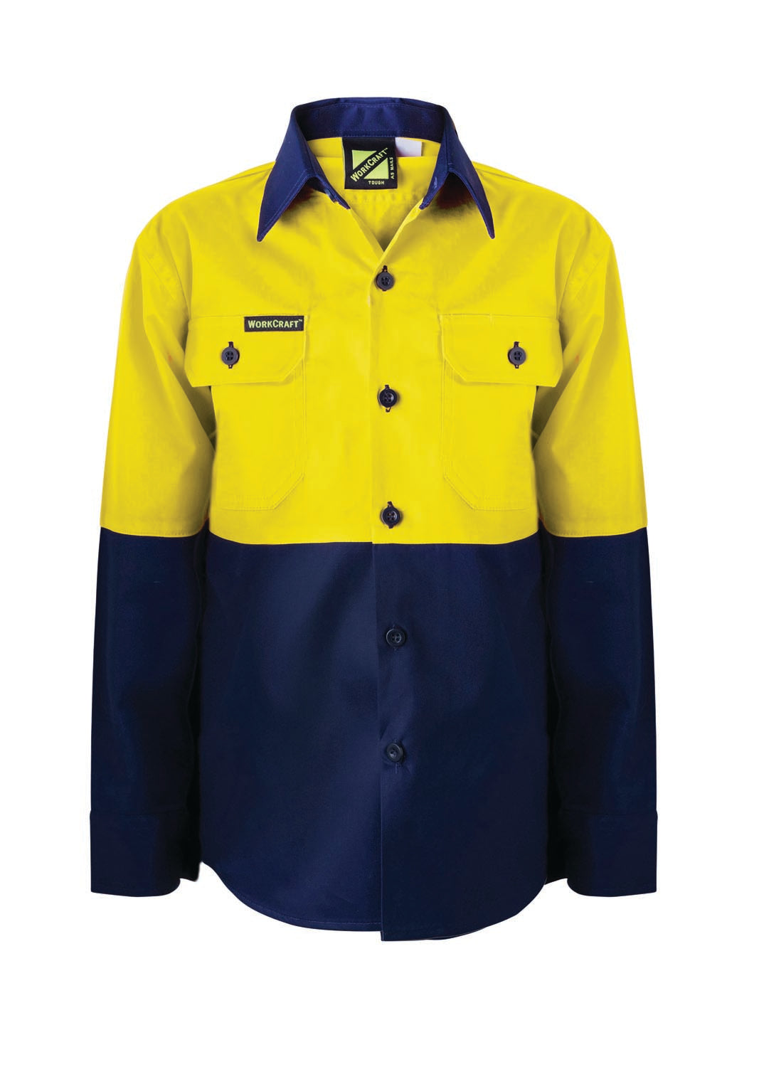 WSK127-Kids Hi Vis Shirt Long Sleeve