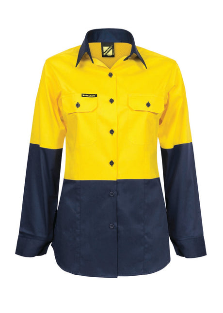 WSL502-Ladies Hi Vis 2 Tone Shirt