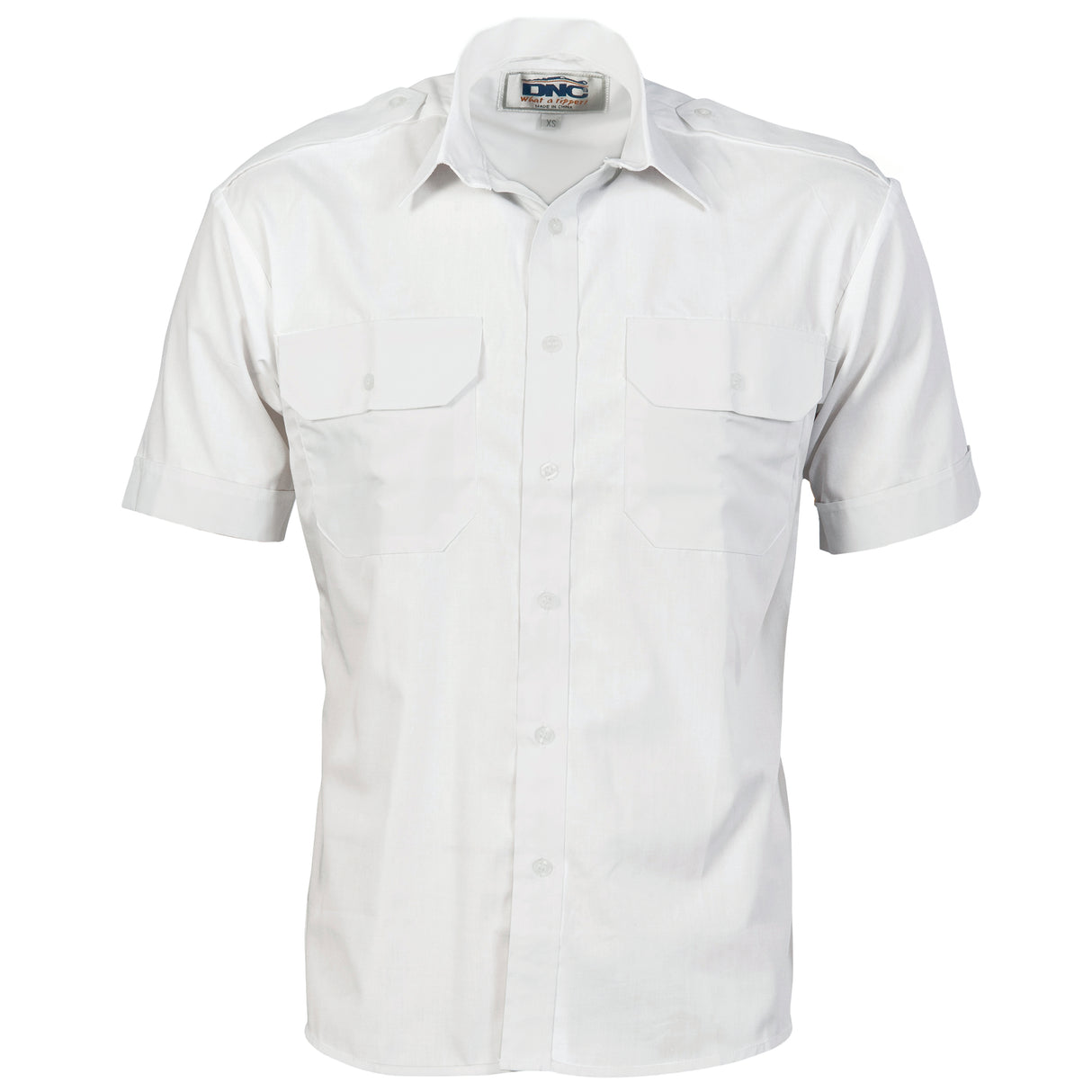 Epaulette Polyester/Cotton Work Shirt - Short Sleeve