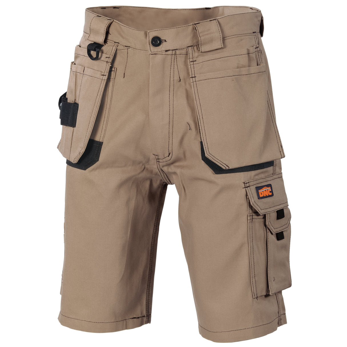 3336-Duratex Cotton Duck Weave Tradies Cargo Shorts - with twin holster tool pocket