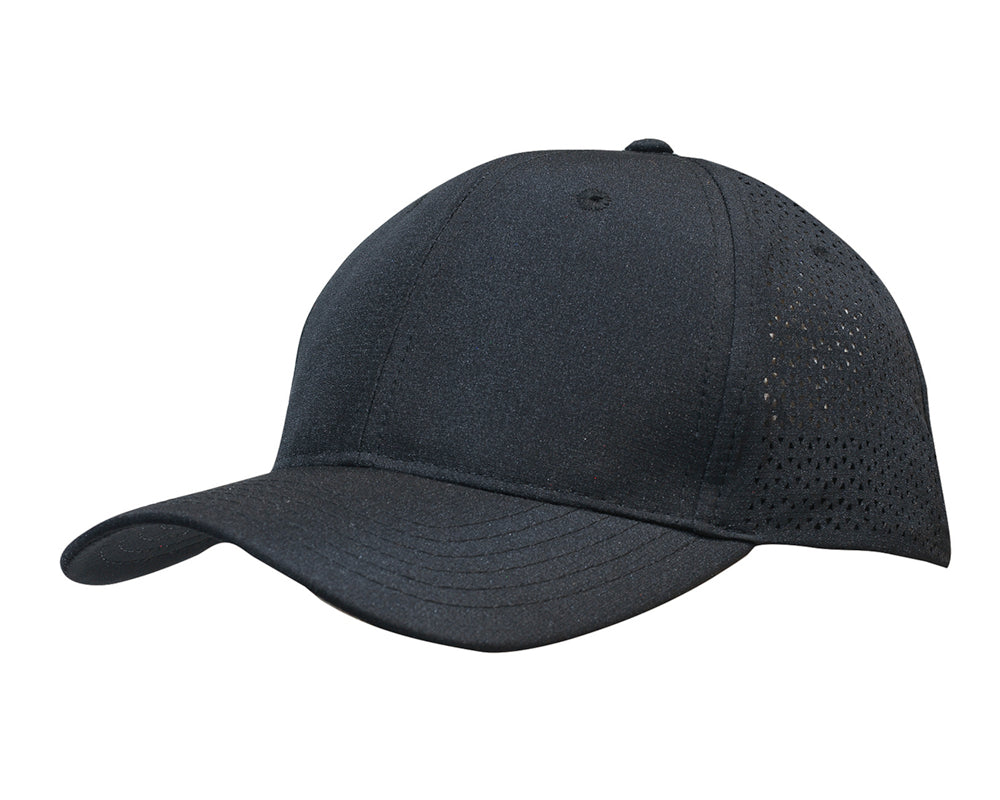 3977-Sports Ripstop Twill Cap with Triangle Perforations