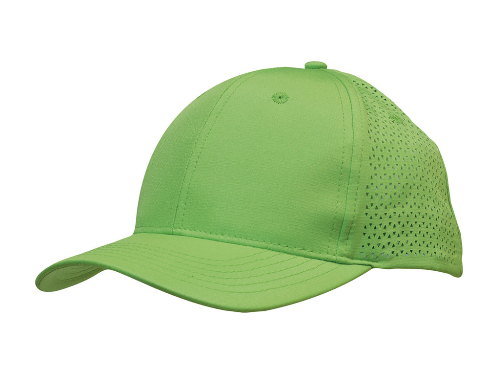 3977-Sports Ripstop Twill Cap with Triangle Perforations