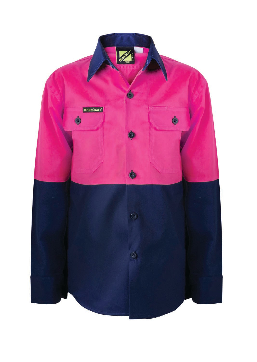 WSK128-Kids Two Tone Shirt