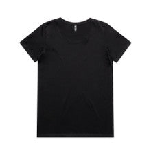 4019 - Wo's Maple Scoop Tee