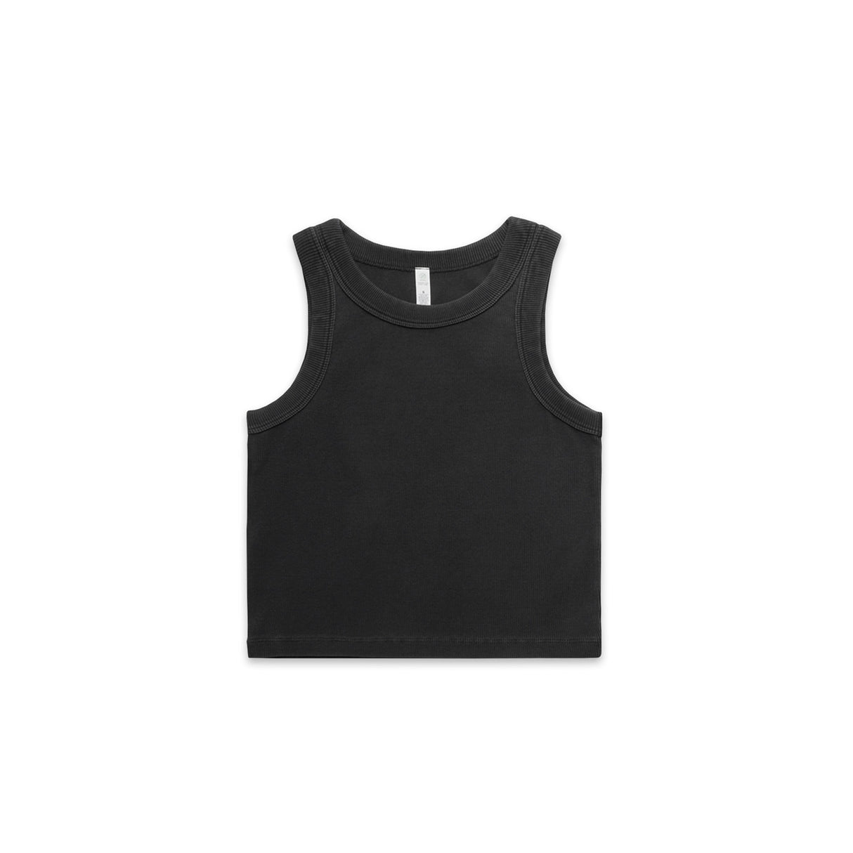 4035 - Wo's Faded Organic Rib Crop Tank