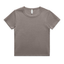 4036 - Wo's Faded Organic Rib Tee