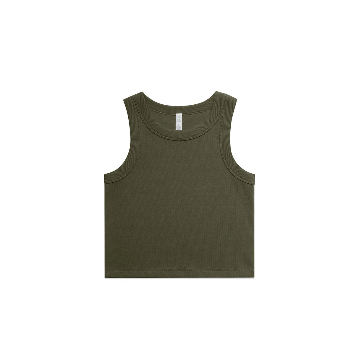 4064G - Wo's Organic Rib Crop Tank