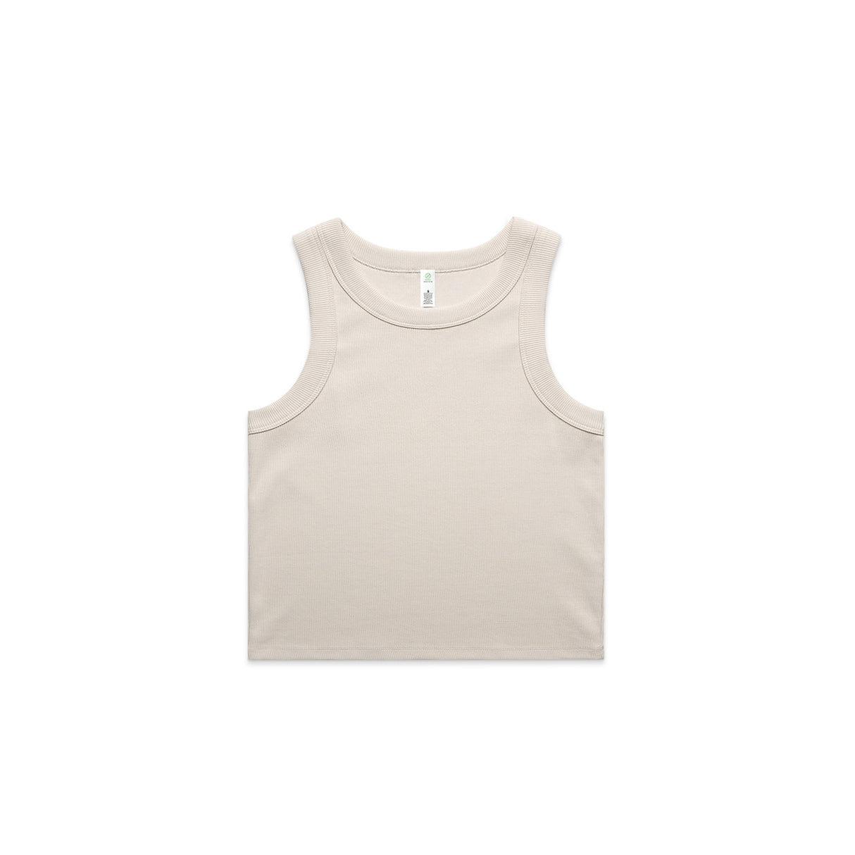 4064G - Wo's Organic Rib Crop Tank