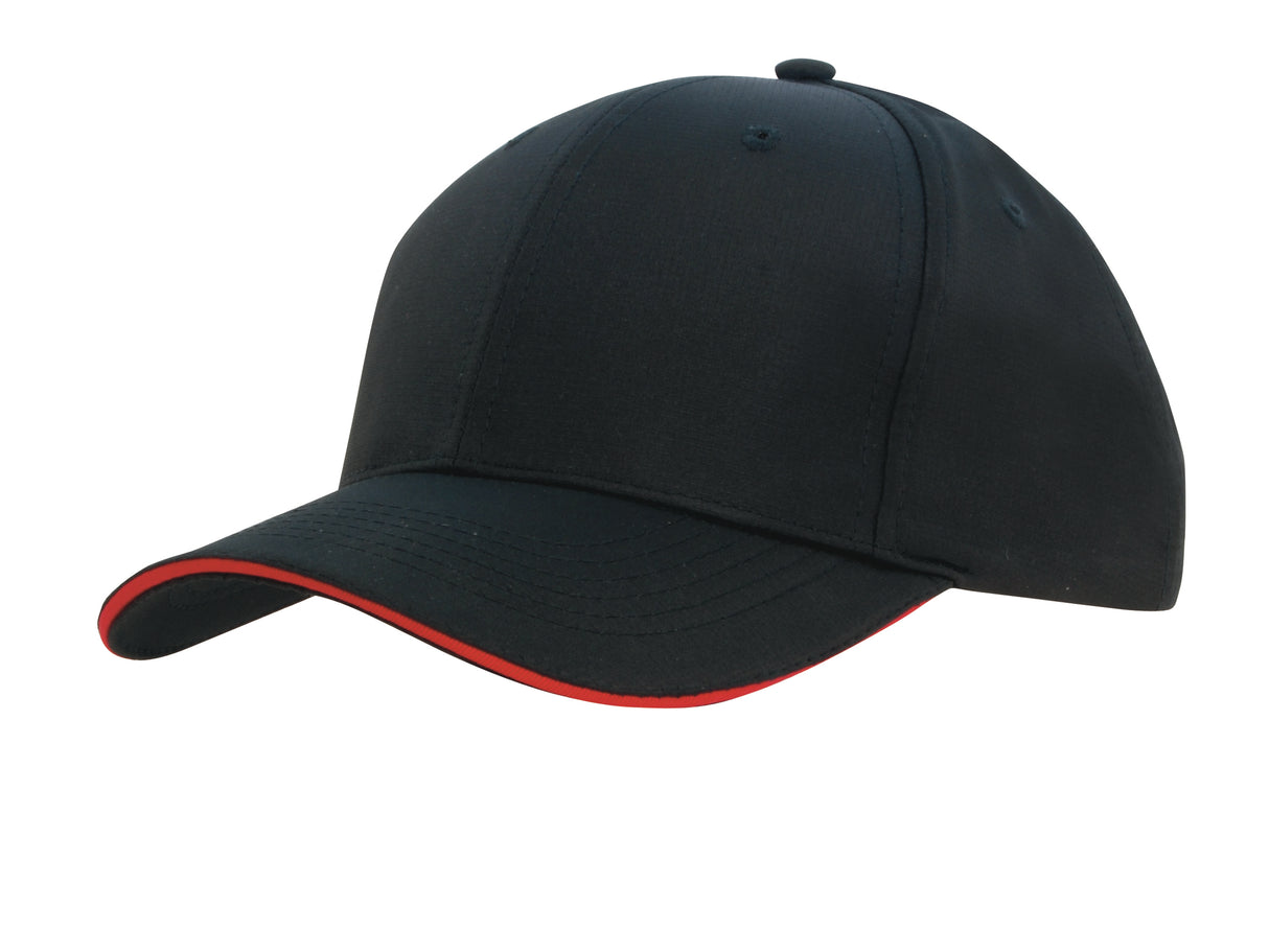4149-Sports Ripstop Cap with Sandwich Trim