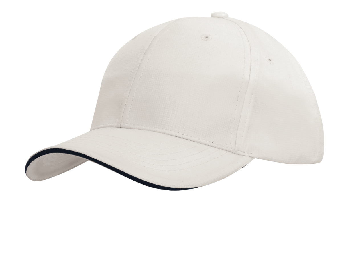 4149-Sports Ripstop Cap with Sandwich Trim