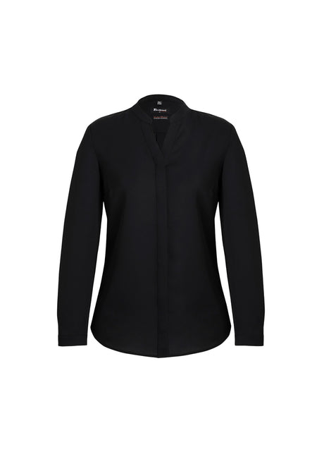 44210-Juliette Womens Plain Long Sleeve Blouse