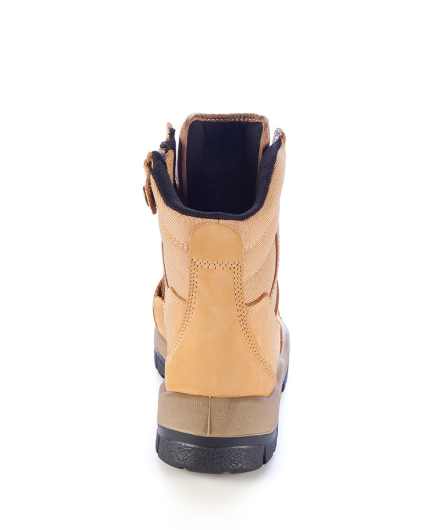 451050-High Leg ZipSider Boot w/ Scuff Cap-WHEAT