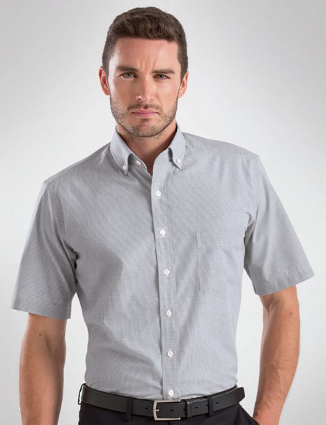457-Mens Short Sleeve Multi Check