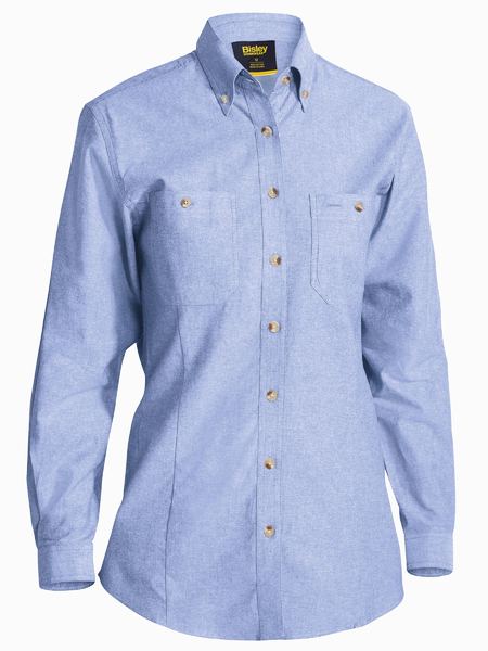 WOMEN’S LONG SLEEVE CHAMBRAY SHIRT