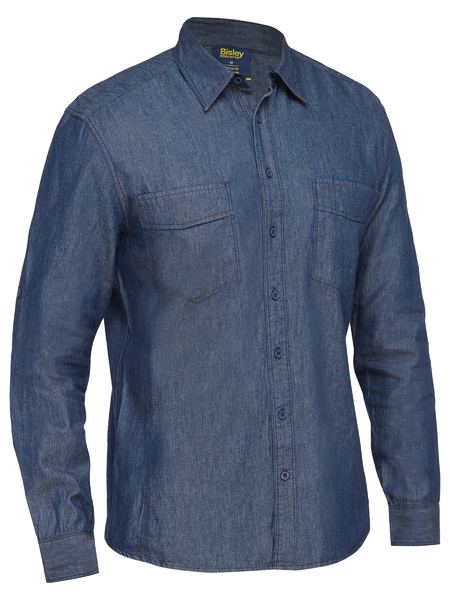 MEN’S LONG SLEEVE DENIM WORK SHIRT
