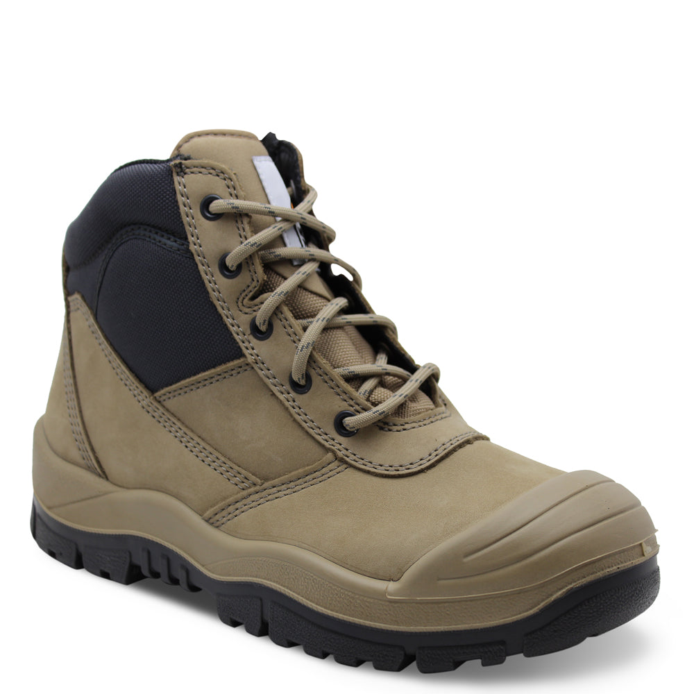 461060-ZipSider Boot w/ Scuff Cap-STONE