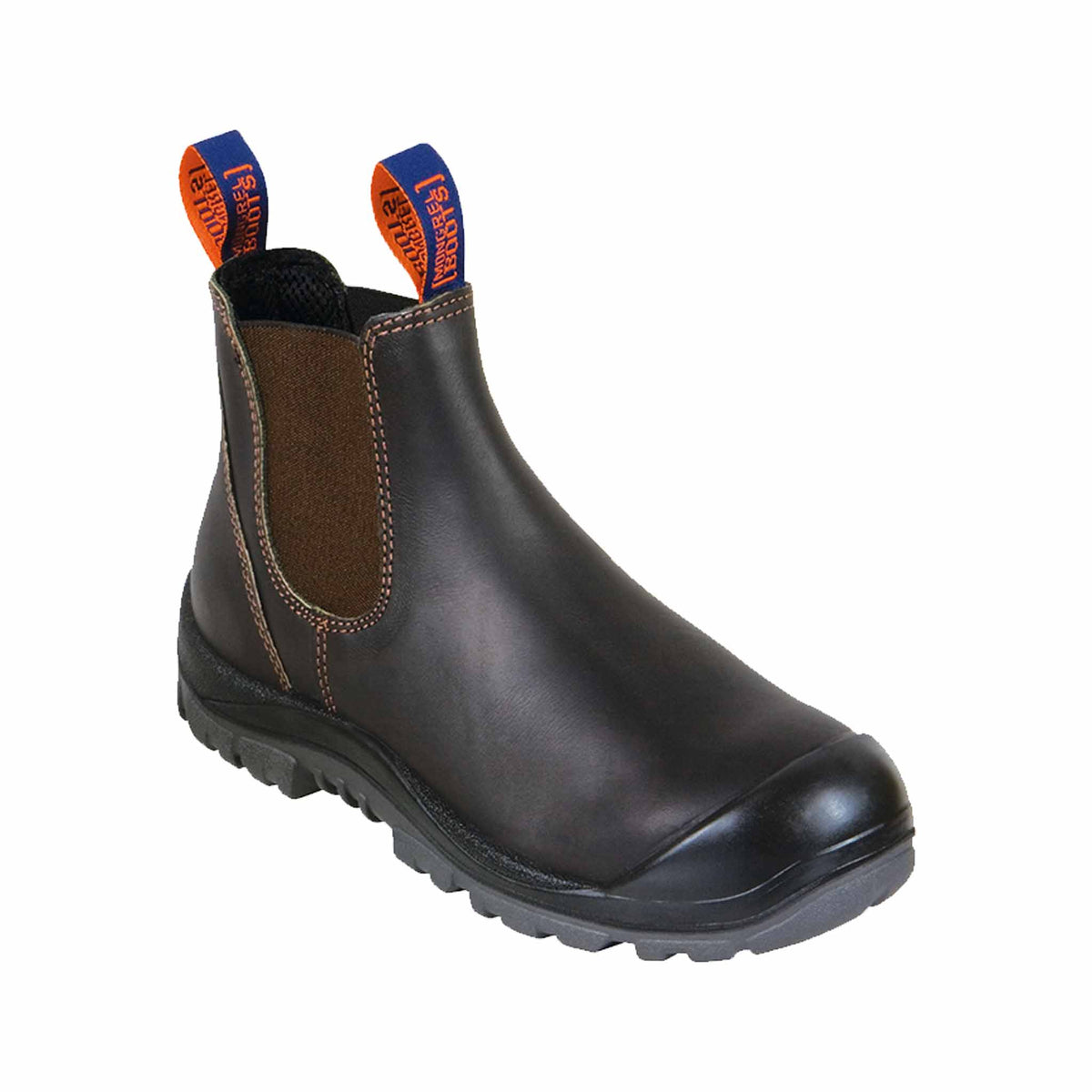 545030-Oil Kip Premium Elastic Sided Boot w/ Scuff Cap-CLARET