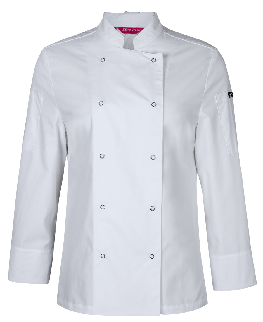 5CJL1-Jb'S Ladies L/S Snap Button Chefs Jacket