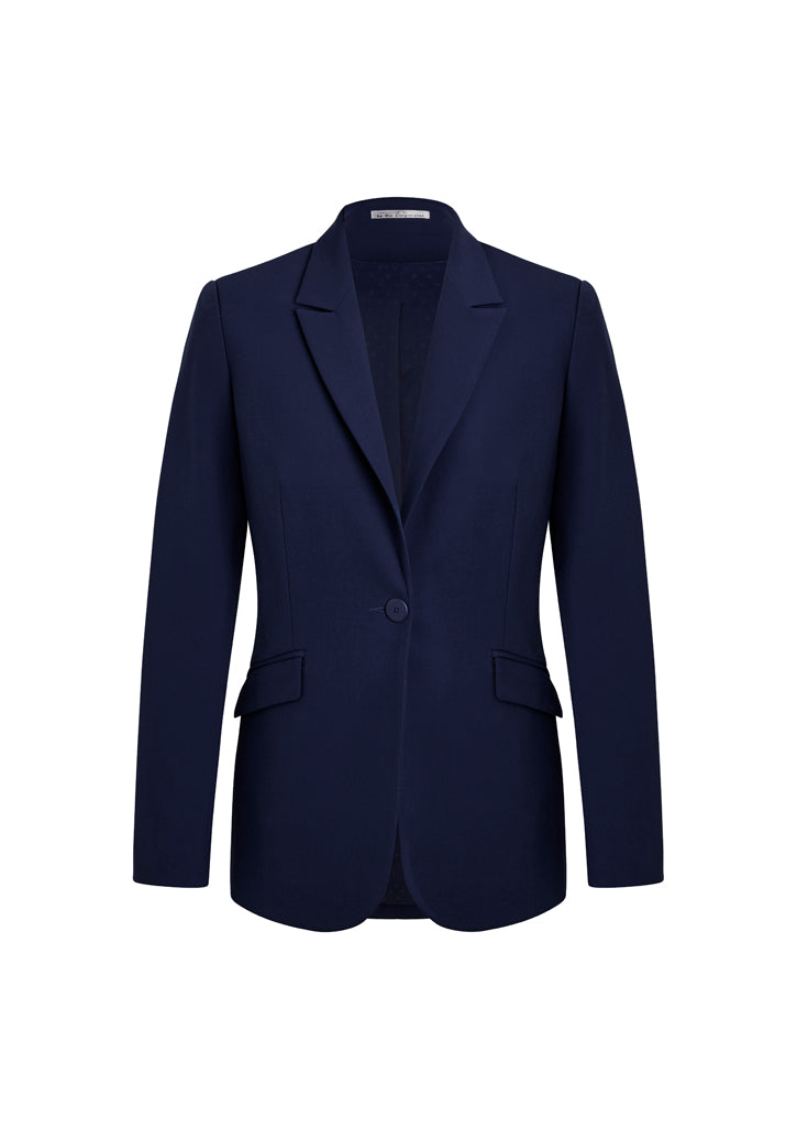 60717-Siena Womens One Button Longline Jacket