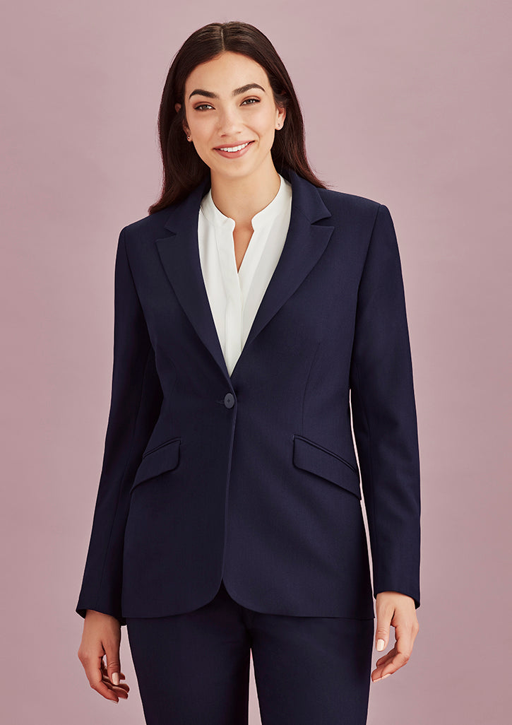 60717-Siena Womens One Button Longline Jacket