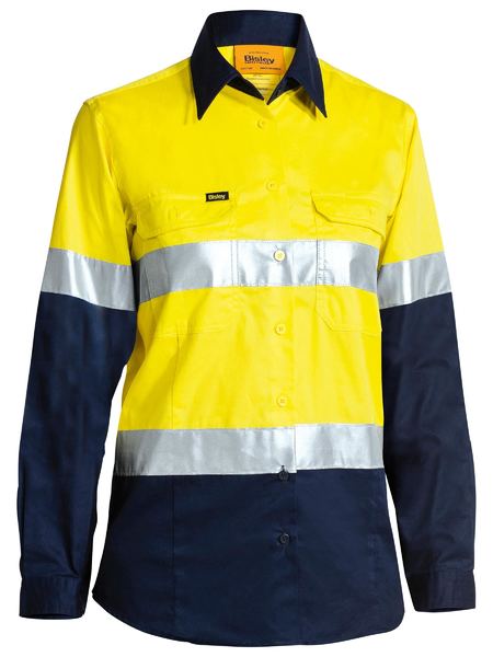 Long Sleeve (With Nbcf Embroidery) Women's Taped Cool Lightweight Hi Vis Shirt
